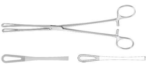 КОРНЦАНГ РЕМПЛІ ДЛЯ ТАМПОНІВ/ТКАНИН, ОВАЛЬНИЙ, ПРЯМИЙ, 250 ММ